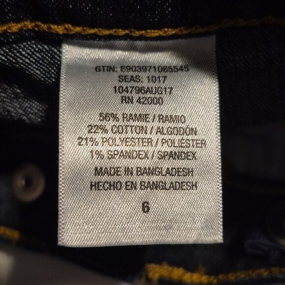 Route 66 girls size 6 dark wash blue jeans, adjustable waist  EUC - Picture 6 of 7